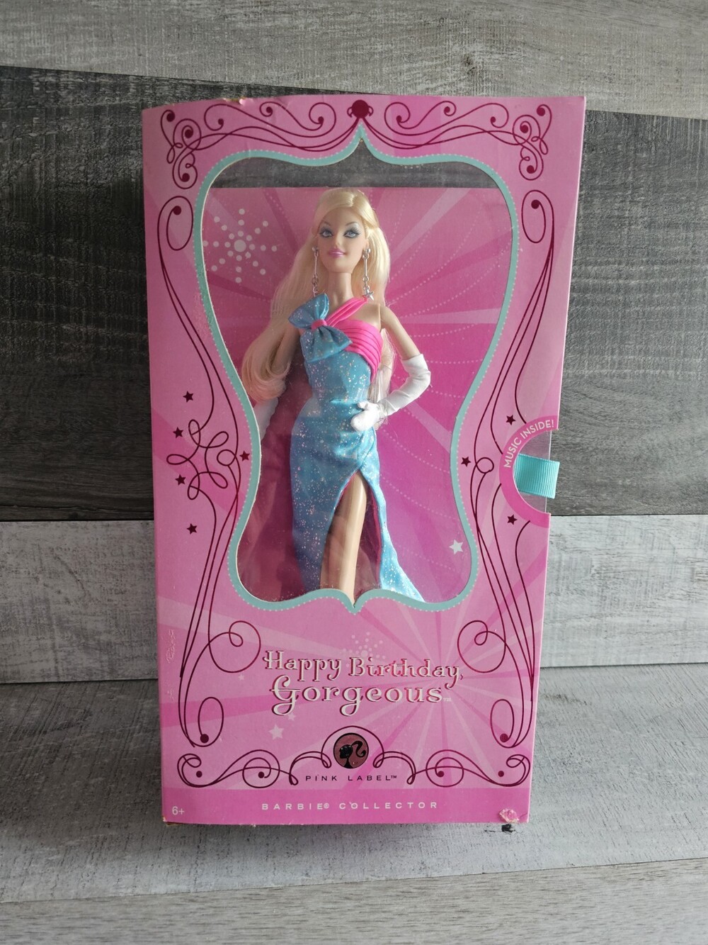 Happy Birthday Gorgeous Barbie Doll Pink Label 2008 Mattel N2440 NEW